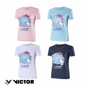 VICTOR｜Hello Kitty 聯名女版短袖上衣 T-KT301