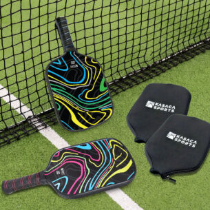 KASACA｜匹克球拍 流線系列 顆粒邊條 附贈拍袋＋練習球一顆